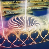 Fontaine Lumineuse LED Musicale Circulaire avec Robinet Magique