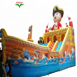 Factory price wholesale inflatable pirate ship bouncy castle prices in the entertainment park an mall