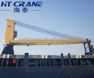 China hydraulische Marine Deck Heben Offshore-Schiffs kran Marina 5 Tonnen hydraulische Schwenk ausleger Kran