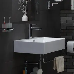 High Grade lavabo Wall hung basin with bracket ceramic basin hanging washbasin Bathroom