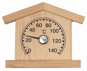 Termômetro Sauna de Madeira com Líquido Orgânico para Sauna e Home SPA 0 °C a 120 °C - Product Image 6