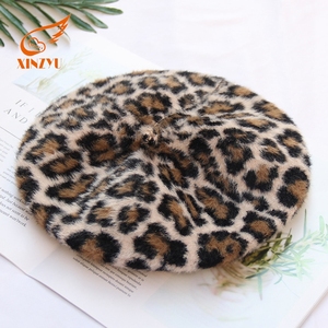 <span class=keywords><strong>Angora</strong></span> หมวกเบเร่ต์ฝรั่งเศสหรูหราของผู้หญิง,ผ้าสักหลาดสีน้ำตาลแฟนซี