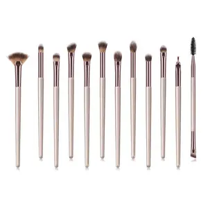 Beste Houten Handvat Private Label Enkele Mini Flat Eyeshadow Brush Kits Kopen Bulk Make-Up Borstel