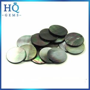 Wholesale Round Flat Gray Natural Shell Slice Pearl Shell Discs for Jewelry - Product Image 3