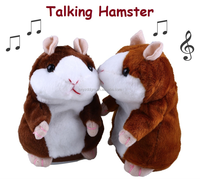 Großhandel Wiederholendes Sprechendes Hamster-Plüschtier Bewegliches Hamster-Spielzeug