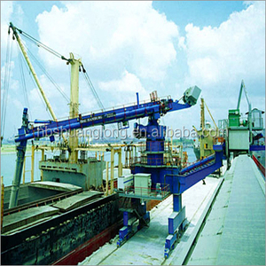 Schip loader rubber transportband toegepast in docks om belasting schepen van bulk ladingen kolen, erts, graan en cement - Product Image 2