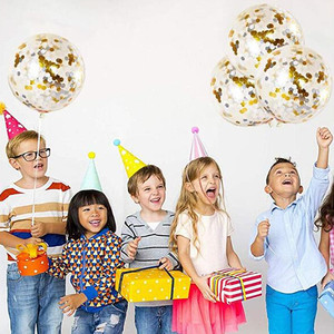 Globo Explosivo de Confeti Dorado de 12 Pulgadas, Material de Látex Natural Decorativo para Fiestas y Eventos - Product Image 4
