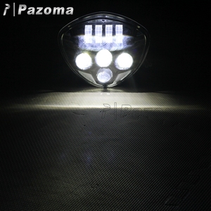 Phare LED de <span class=keywords><strong>moto</strong></span> en aluminium, 2007 w, Style puce noire, pour cruisoirs, 2016 - Product Image 5
