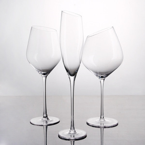 Flûtes à <span class=keywords><strong>champagne</strong></span> en <span class=keywords><strong>cristal</strong></span> <span class=keywords><strong>de</strong></span> haute qualité, gobelet à vin <span class=keywords><strong>de</strong></span> ml, avec bord incliné - Product Image 4