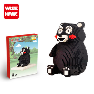 LNO อิฐพลาสติกไมโคร Kawaii <span class=keywords><strong>Kumamon</strong></span> DIY ของเล่นเด็กบล็อกอาคาร - Product Image 1