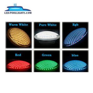 IP68 pond 24W <span class=keywords><strong>PAR</strong></span> 56 lampada per piscina 12V RGB cambia colore par56 lampadina IP68 <span class=keywords><strong>led</strong></span> luce subacquea