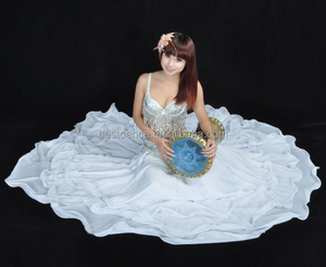 Gonna lunga tribale danza del ventre donna danza danza del ventre abito gonna a cerchio - Product Image 3