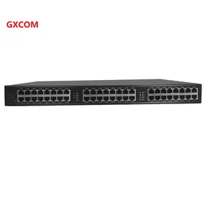 24 cổng hoạt động 1U Rack mount PoE + midspan Hub 400W Gigabit 48-ports PoE Injector cho IP Camera