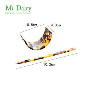 MiDairy acetato acrilico rettangolo forcina per capelli morsetto per donne ragazze CSC0002 - Product Image 2