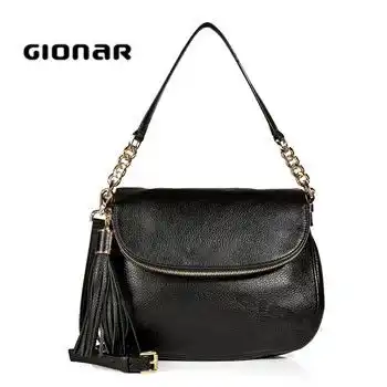 Best Selling Customise Brand Black Textured Leather Wholesale Lady Hobo Handbag
