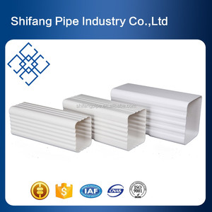 Nigeria 5.2 Inch Roof <span class=keywords><strong>PVC</strong></span> Nước Mưa Máng Xối Và Downspout Phụ Kiện 90 Độ Downspout Khuỷu Tay - Product Image 5