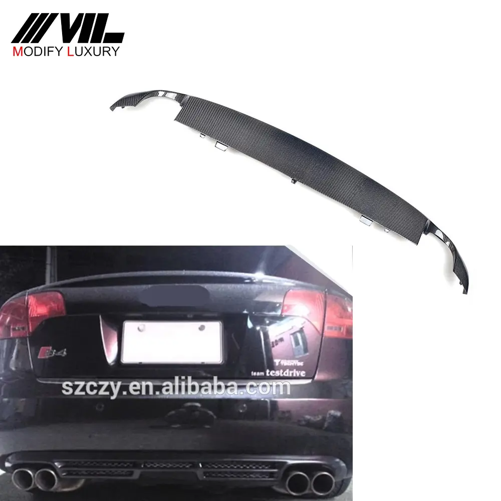 S Style Tuning Aftermarket Auto Carbon Rear Lower Lip DiffuserためAudi A4 B7 06-08
