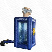 Cabina de máquina de captura de dinero en efectivo, cubo inflable portátil, máquina de dinero