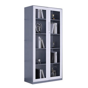 Salón de belleza de la librería contraseña o bloqueo estéreo de la <span class=keywords><strong>puerta</strong></span> de vidrio armario de almacenamiento de gabinete de archivo de - Product Image 2