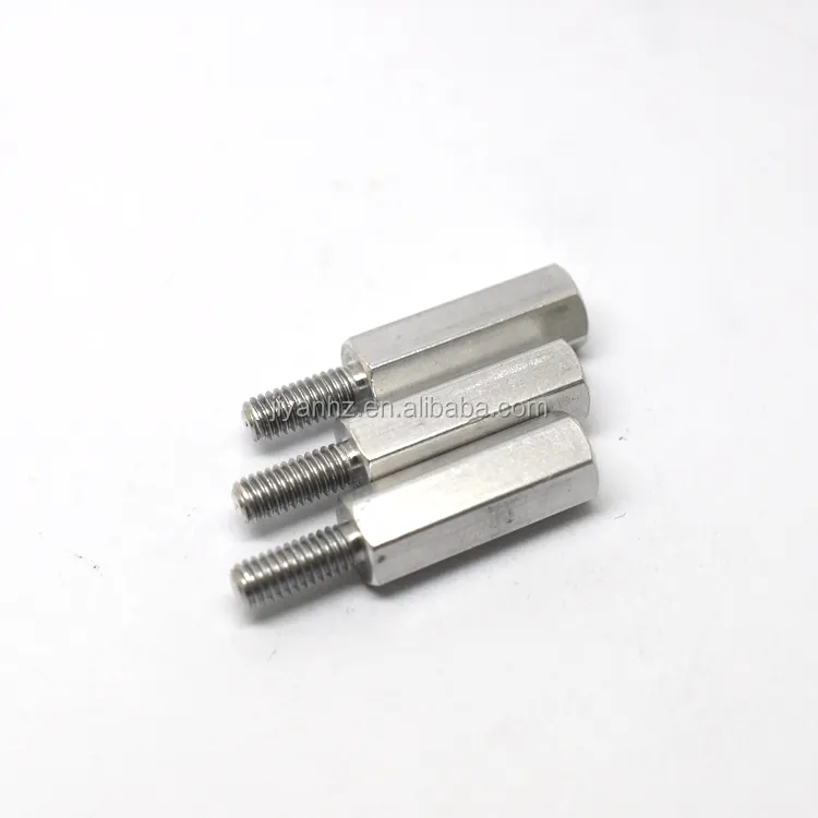 Male and female threaded standoff bolts m2.5-m4 threaded stainless steel hex standoff