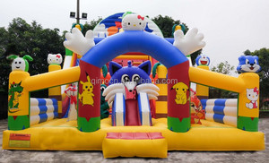 <span class=keywords><strong>Gran</strong></span> <span class=keywords><strong>castillo</strong></span> hinchable patio diversión diapositiva inflable constructor tierra gorila dinosaurio inflable trampolín de China - Product Image 2