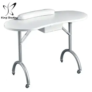 Nail salon used folding table portable nails desk manicure tables for sale