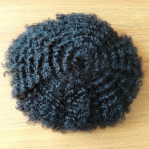 6mm 8mm 10mm 12mm 15mm Wave Unit Men Afro Hair <strong>Toupee</strong> for Black Men - Product Image 3