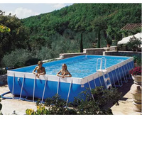 Intex 28270 220cm * 150cm * 60cm Piscine Jardin Extérieur Rectangle Cadre Au-dessus De La Piscine mming piscine/équipement de piscine amusant
