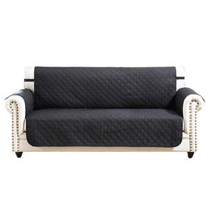 <strong>Sofa</strong> <strong>Cover</strong> for 3 Cushion Couch, Recliner, Loveseat and Chair (Chair, Charcoal <strong>Grey</strong> / Black) - Product Image 1