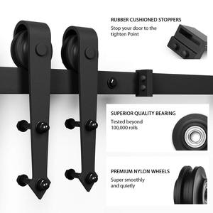 Kit <span class=keywords><strong>de</strong></span> Herrajes <span class=keywords><strong>para</strong></span> <span class=keywords><strong>Puerta</strong></span> Corredera Estilo Rústico Clásico Moderno RHETECH, Riel <span class=keywords><strong>de</strong></span> Acero con Rodillo Individual <span class=keywords><strong>para</strong></span> <span class=keywords><strong>Baño</strong></span>, en Oferta - Product Image 6