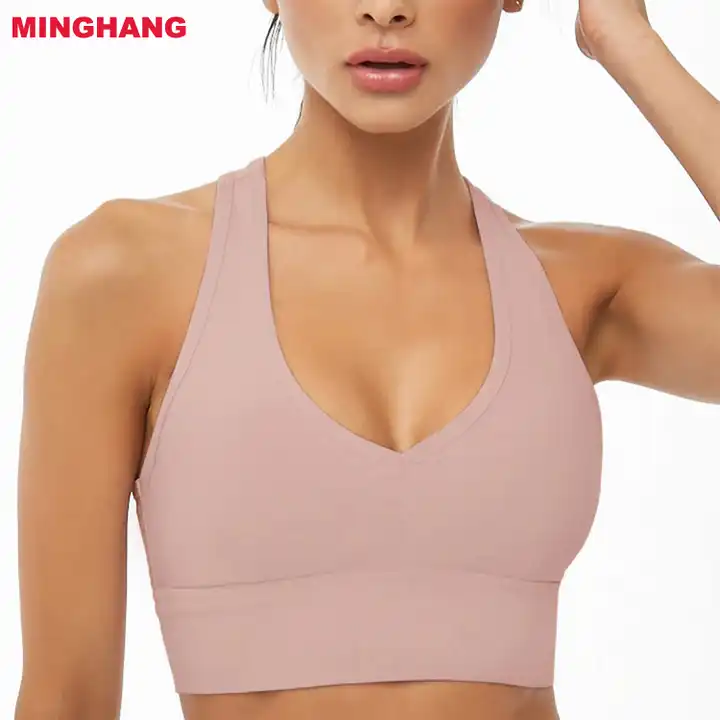 Hot nylon spandex sexy yoga bra