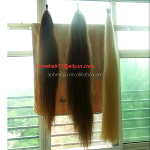 Compra de colas de caballo blanco natural para carrusel, extensión de caballo 100% pelo de caballo real - Product Image 2