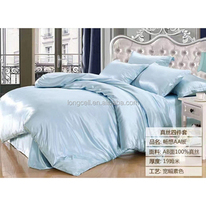 Fábrica 19mm 21mm 26mm cama rey edredón establece seda de mora - Product Image 4
