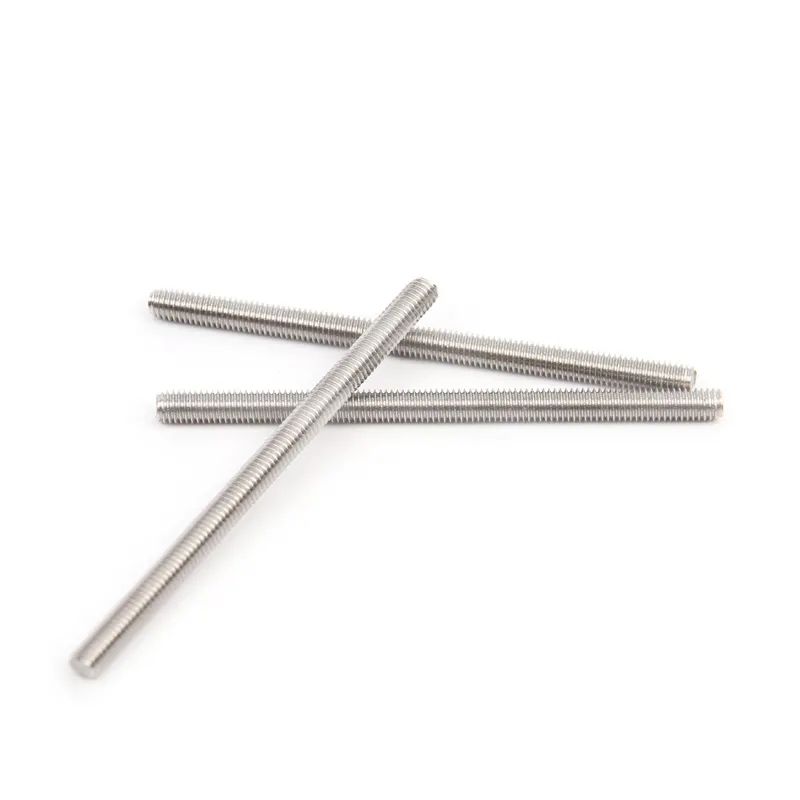 China supply threaded rod stainless steel round plain rod