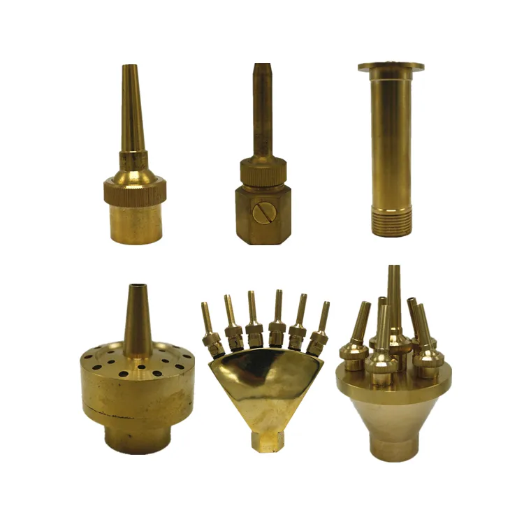 Hexagonal Male Thread Small Brass Comet Water Fountain Nozzles For water fountains outdoor