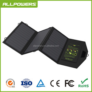 Allpowers 21 W bolso solar portátil recorrido al aire libre plegable del panel solar del cargador para el teléfono móvil - Product Image 1