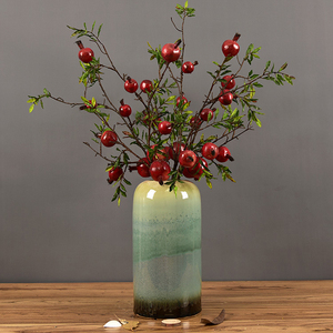 All'ingrosso Vero Tocco Bacche 5 Teste di <span class=keywords><strong>Melograno</strong></span> Artificio Frutto Artificio <span class=keywords><strong>Fiore</strong></span> con rami - Product Image 5
