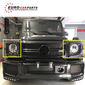Rejilla para Faros Delanteros Clase <span class=keywords><strong>G</strong></span> W463, Luces de Giro, Luces Traseras, Marcos Protectores para G350 G500 G400 G55 G63 G65, Protector de Luces de Hierro - Product Image 6