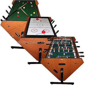 Double Queen custom <strong>pool</strong> <strong>table</strong> felt designs with soccer <strong>table</strong> and air hockey <strong>table</strong> multi function <strong>pool</strong> <strong>table/billiard</strong> table - Product Image 1