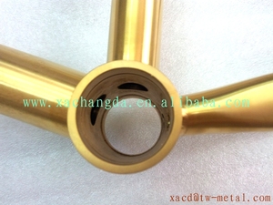 Khung xe đạp Titan BMX với kết thúc Anodized vàng bao gồm ngã ba và tay lái có trọng lượng nhẹ - Product Image 4