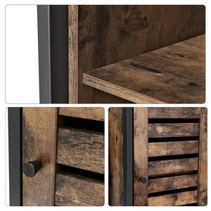 VASAGLE סיני סלון עתיק תעשייתי בציר מתכת עץ פינת מזנון - Product Image 5