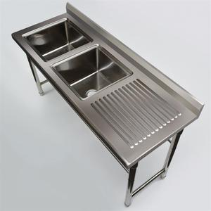 Commercial Kitchen Heavy Duty Stainless Steel <strong>Work</strong> <strong>Table</strong> Outdoor Sink <strong>Table</strong> - Product Image 3