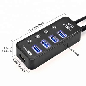 <strong>USB</strong> <strong>3</strong>.<strong>0</strong> <strong>Hub</strong> 4 Port 4-Port 4Port <strong>USB</strong> <strong>3</strong>.<strong>0</strong> 5 Gbps Superspeed <strong>Hub</strong> With on Off Power Switch - Product Image 6