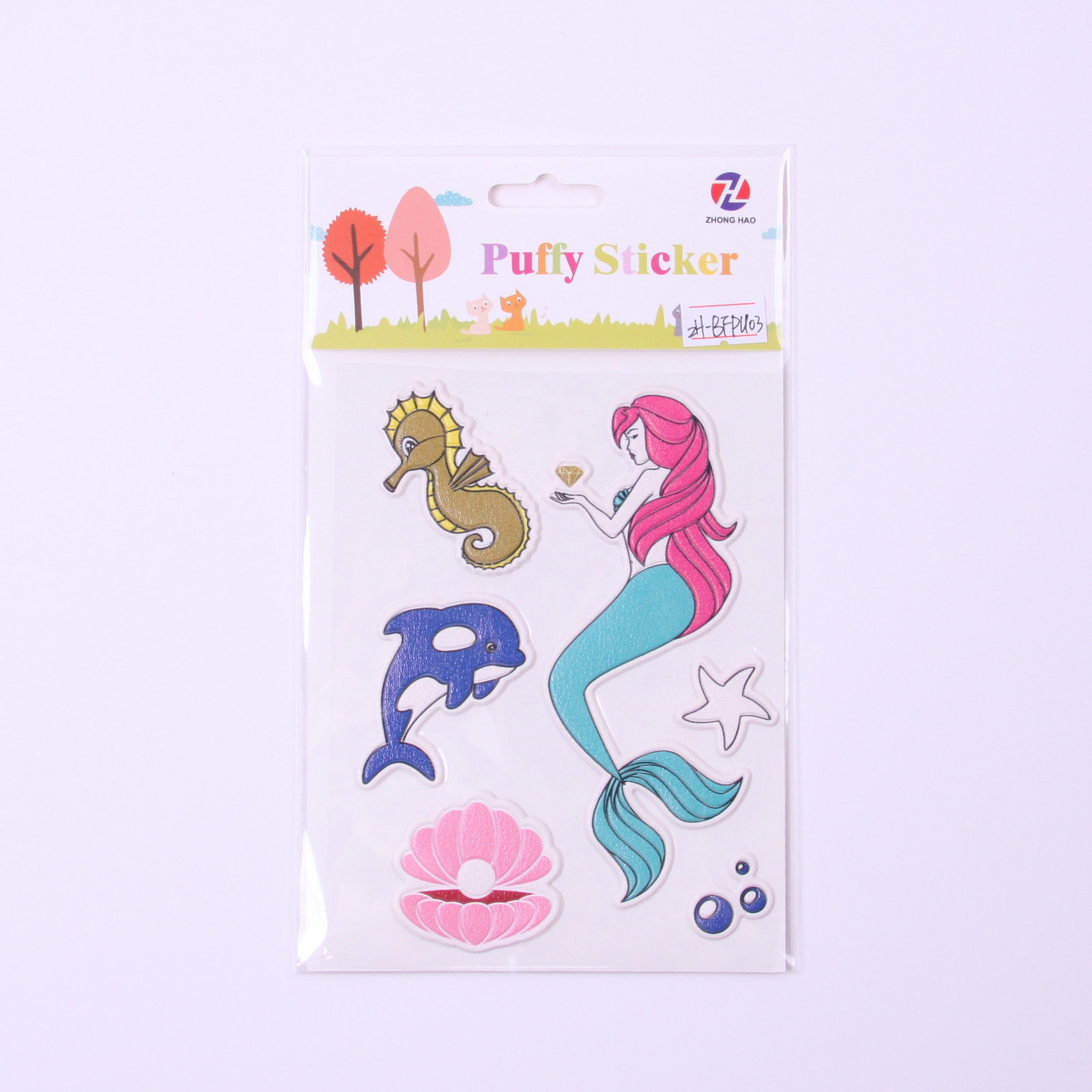 Искусственная кожа Русалка платье детские Стикеры для девочек 3D пышные стикеры рекламные подарки Мультяшные Стикеры