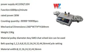 SMT/SMD-Contador de YS-802, detector de fugas, chip, contador de carretes smd