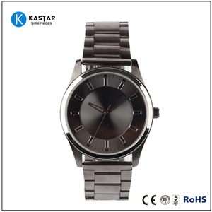 Price surface quartz watches men stainless steel watch gunmetal watch - Product Image 1