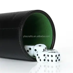 De cuero genuino dados por el Backgammon