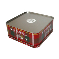 Boîte métallique multifonctionnelle avec fenêtre, ensemble de boîtes à cookies en étain pour herbes et baies de goji