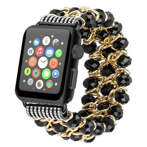 Nuovo Cinturino alla Moda con Perline e Gemme per <span class=keywords><strong>Apple</strong></span> <span class=keywords><strong>Watch</strong></span> Serie 4/5/<span class=keywords><strong>6</strong></span>, Cinturino con Strass - Product Image 3