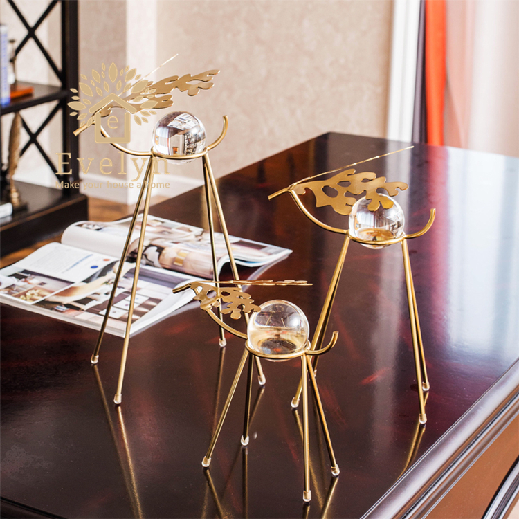 2018 абстрактные декоративные элементы для интерьера дома маленькие статуи оленя для рождественского стола